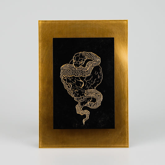 WABORI ART PANEL  skull
